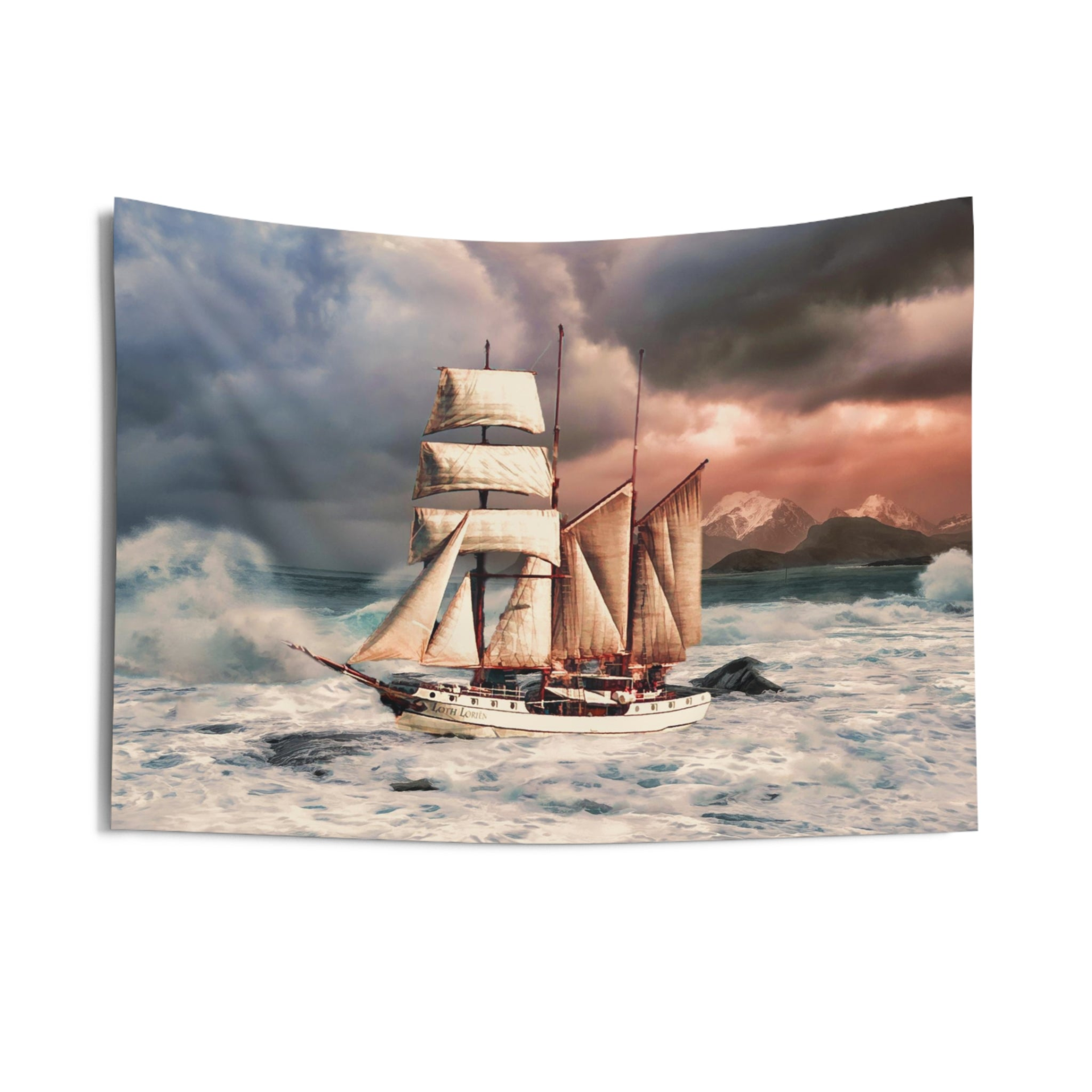 Stormship Tapestry - Premium Polyester Wall Tapestry for Home Decor - BEYRUN