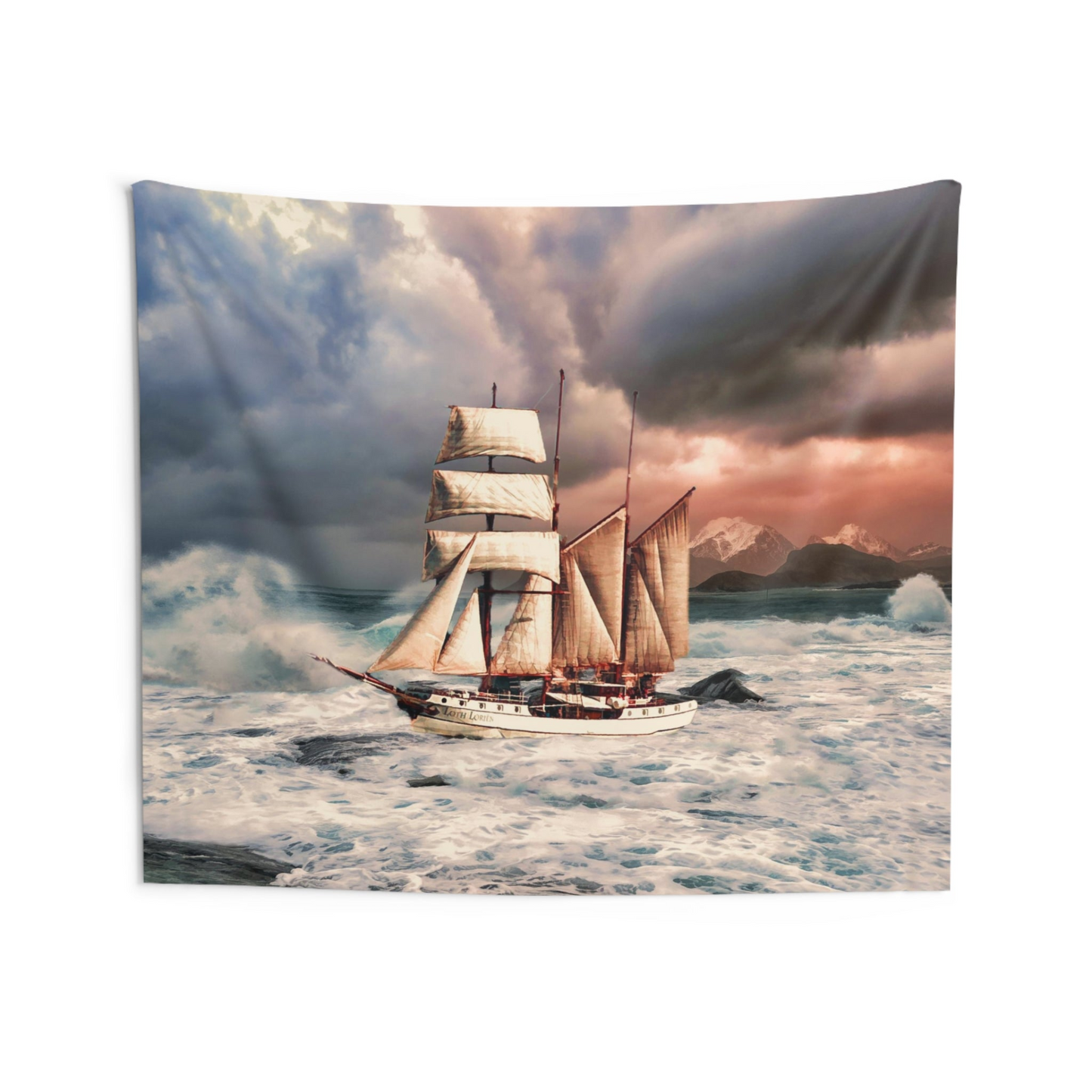 Stormship Tapestry - Premium Polyester Wall Tapestry for Home Decor - BEYRUN