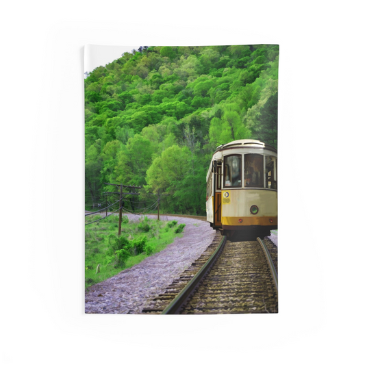 Monsoon Tram Tapestry - Premium Wall Hanging for Unique Interior Decor - BEYRUN