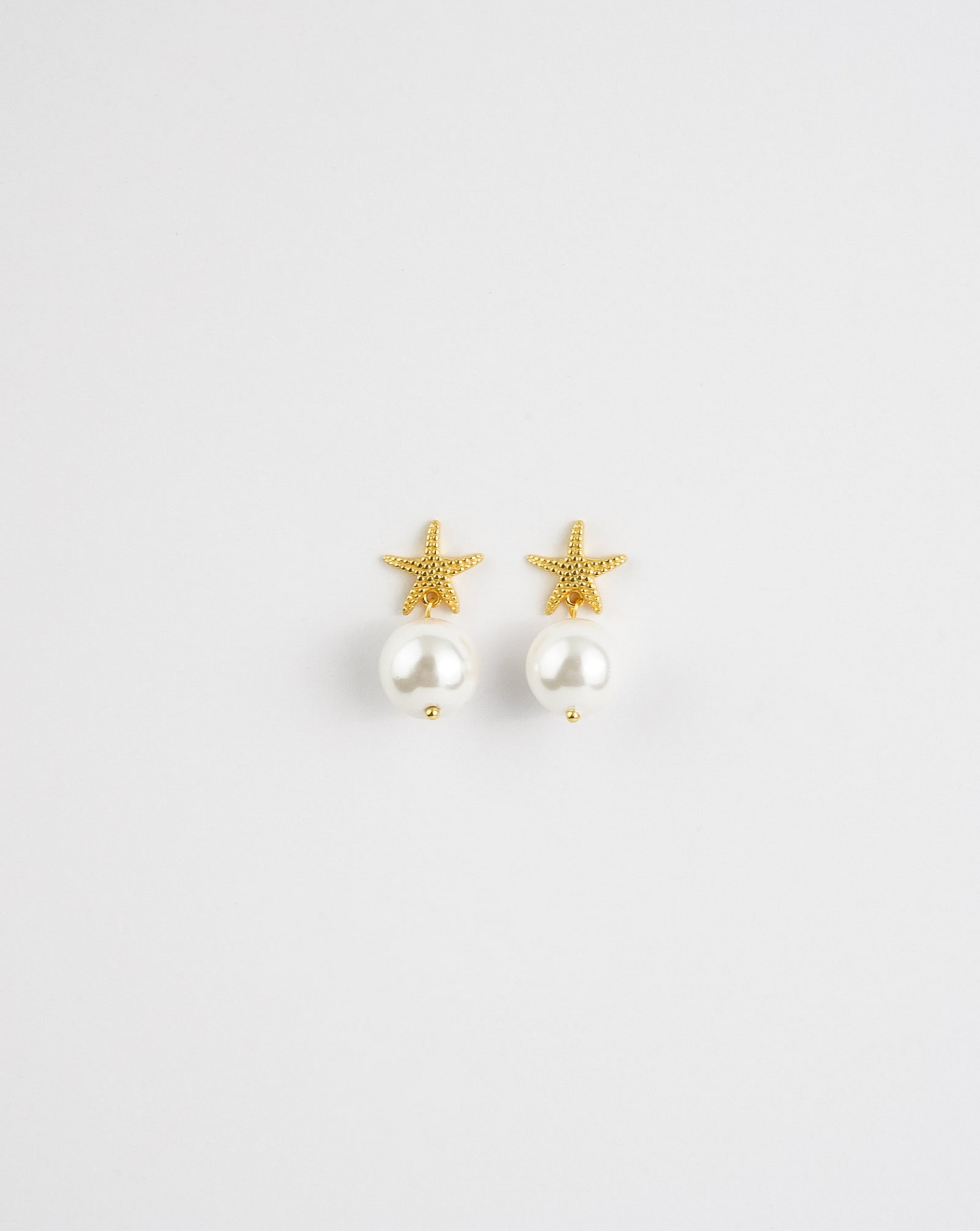 Elegant Star Fish Pearl Earrings – Luxurious Freshwater Baroque Pearls