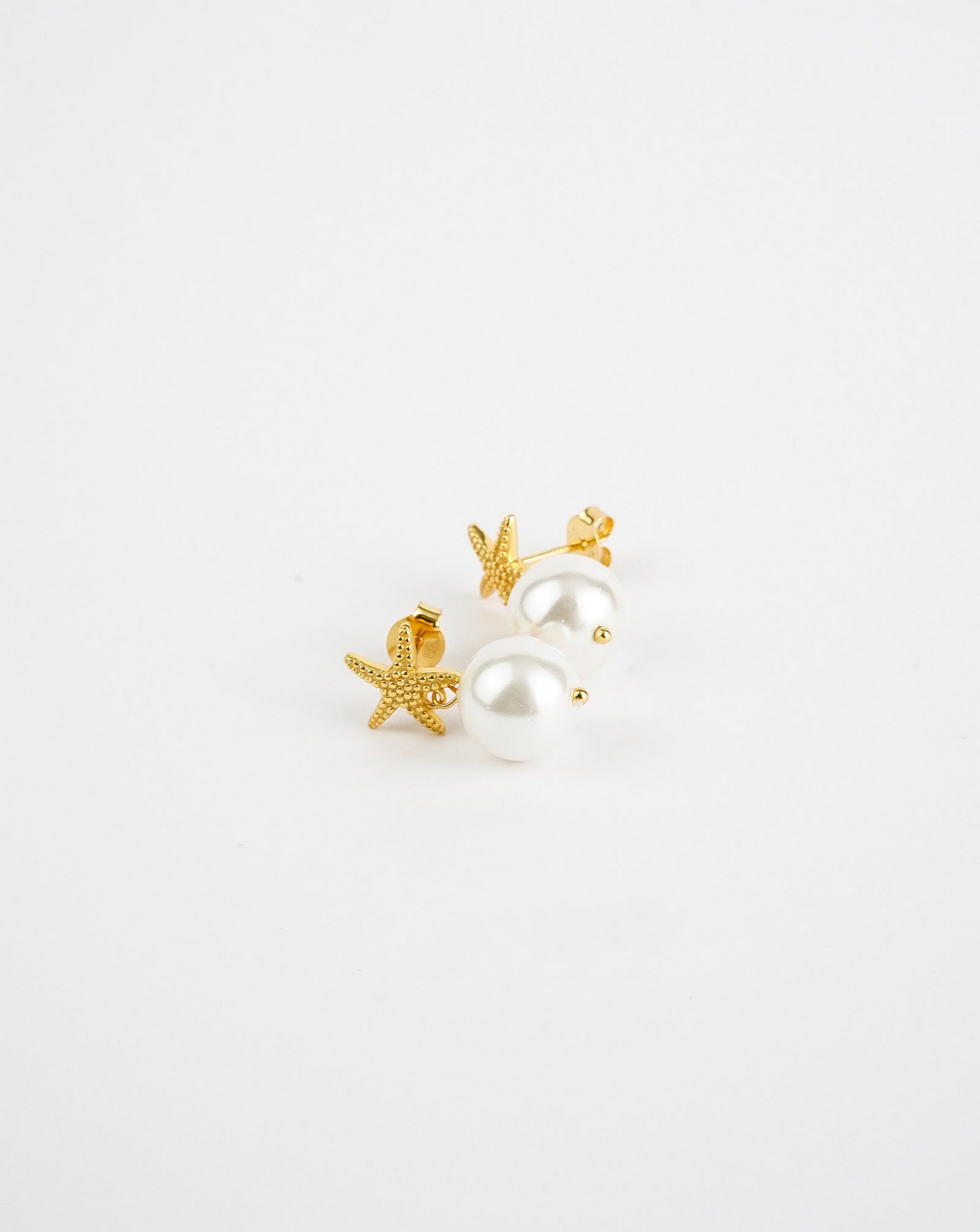 Elegant Star Fish Pearl Earrings – Luxurious Freshwater Baroque Pearls