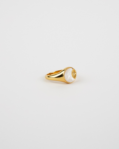 Ray of Sun Mother of Pearl Ring - Elegant and Radiant | Shop Now