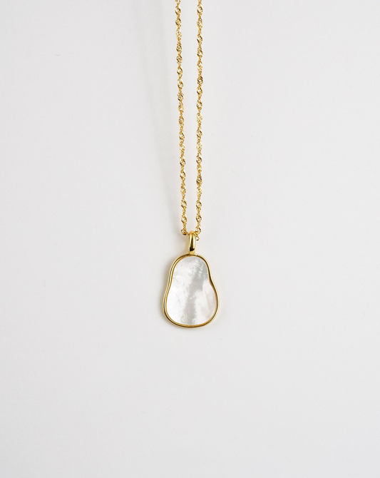 Wave Mother of Pearl Necklace - Elegant and Sophisticated | [Brand Name] - BEYRUN