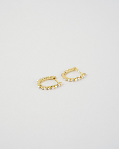 Elegant Hoop Pearl Earrings - Timeless Jewelry for Any Occasion