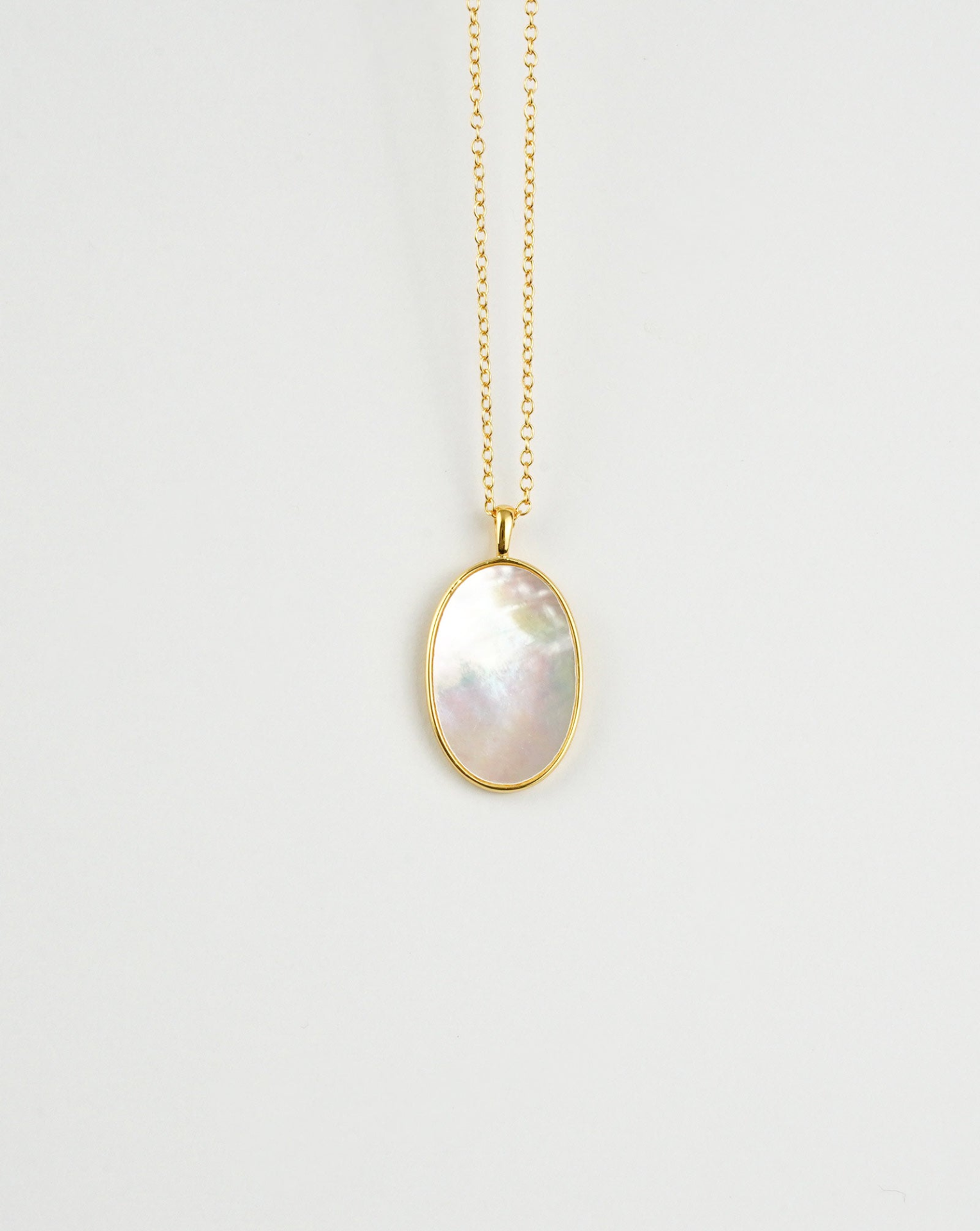 Flat Mother of Pearl Necklace - Exquisite Pendant Necklace - BEYRUN