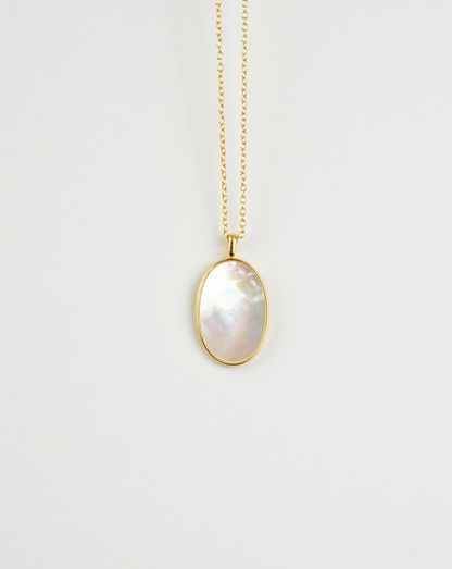 Flat Mother of Pearl Necklace - Exquisite Pendant Necklace - BEYRUN