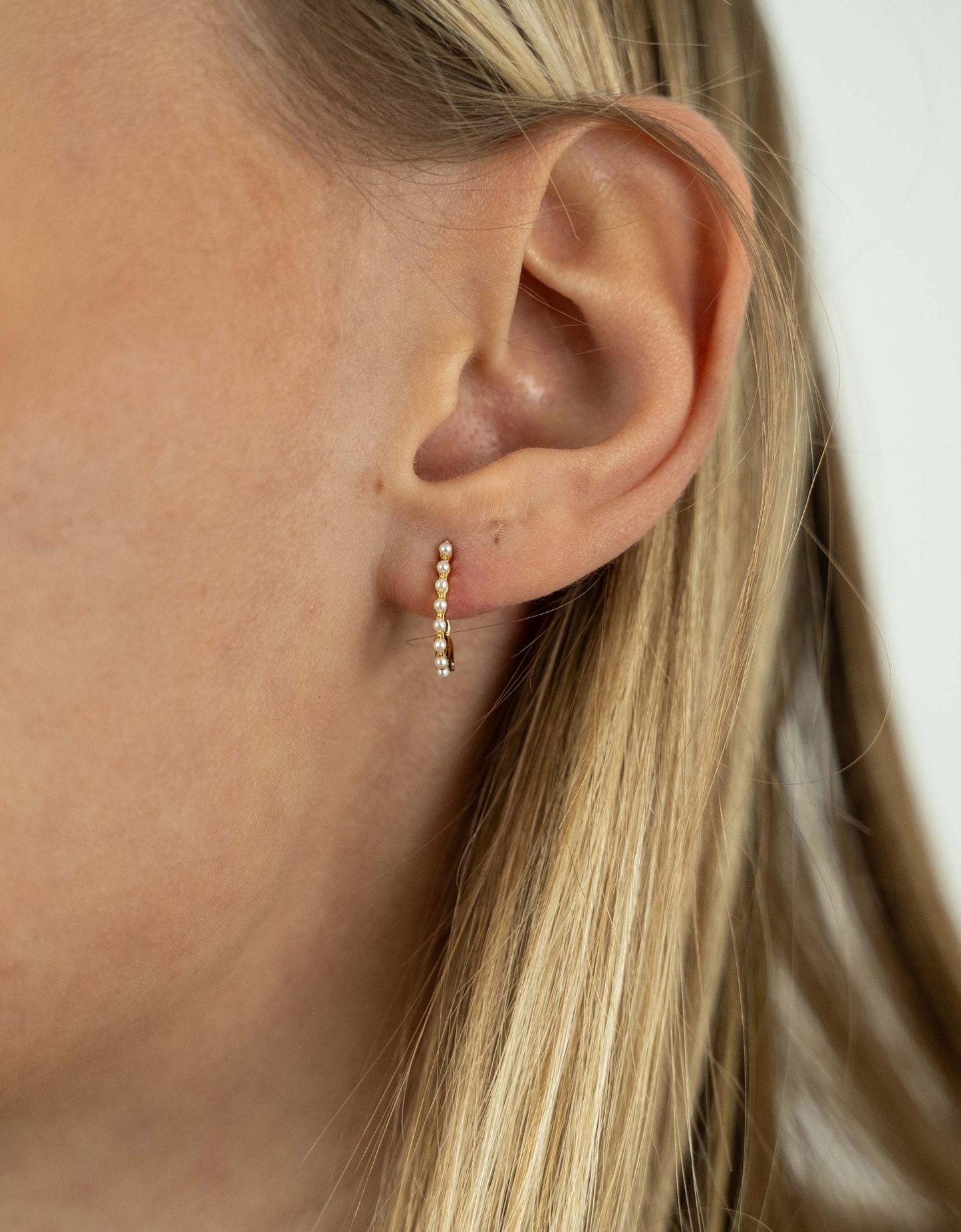 Elegant Hoop Pearl Earrings - Timeless Jewelry for Any Occasion