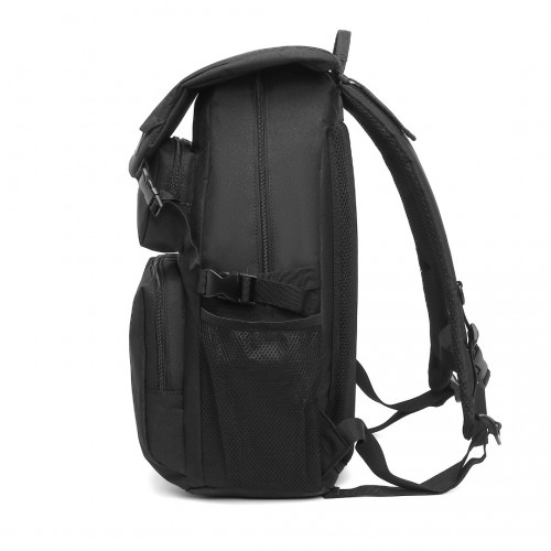 EQ2304 - Kono Men's Versatile and Sleek Urban Commuter Backpack - Black - BEYRUN