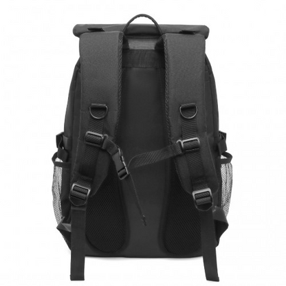 EQ2304 - Kono Men's Versatile and Sleek Urban Commuter Backpack - Black - BEYRUN