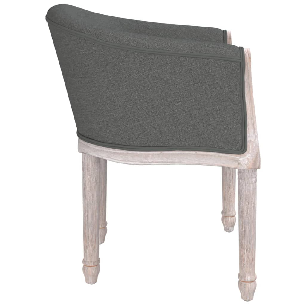 vidaXL Dark Grey Fabric Dining Chair - Stylish & Comfortable Seating for Dining Room - BEYRUN