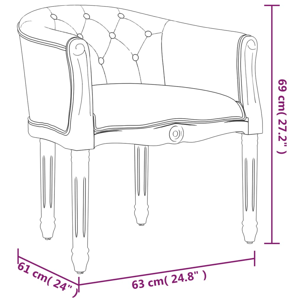 vidaXL Dark Grey Fabric Dining Chair - Stylish & Comfortable Seating for Dining Room - BEYRUN