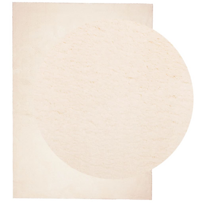 Luxurious vidaXL HUARTE Beige Rug - 200x280 cm | Soft & Fluffy, Machine Washable, Non-Slip Backing - BEYRUN