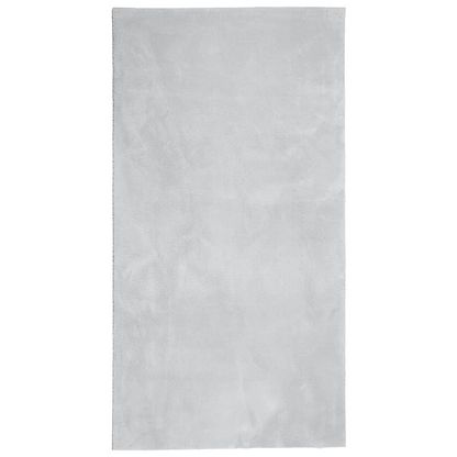 vidaXL HUARTE Soft Short Pile Rug – Grey, Washable, 80x150 cm, Non-Slip Backing