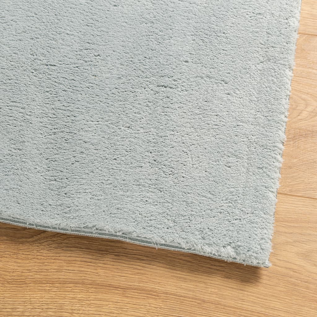 vidaXL HUARTE Blue Short Pile Rug - Soft, Fluffy & Washable - 200x280 cm - Ideal for Living Rooms & Bedrooms - BEYRUN