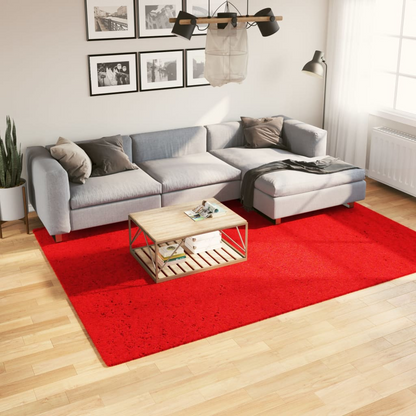 vidaXL HUARTE Soft Red Rug 200 x 280 cm | Short Pile, Washable, Non-Slip, OEKO-TEX Certified - BEYRUN