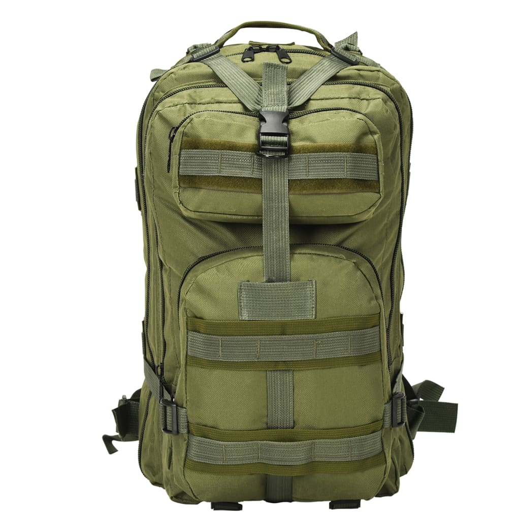 vidaXL Army-Style Backpack 50 L Olive Green - BEYRUN