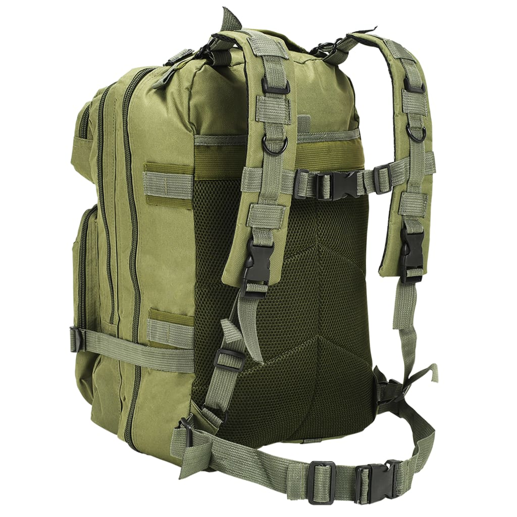 vidaXL Army-Style Backpack 50 L Olive Green - BEYRUN