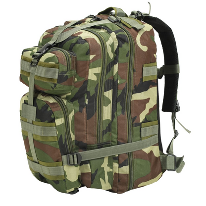 vidaXL Army-Style Backpack 50 L Camouflage - BEYRUN