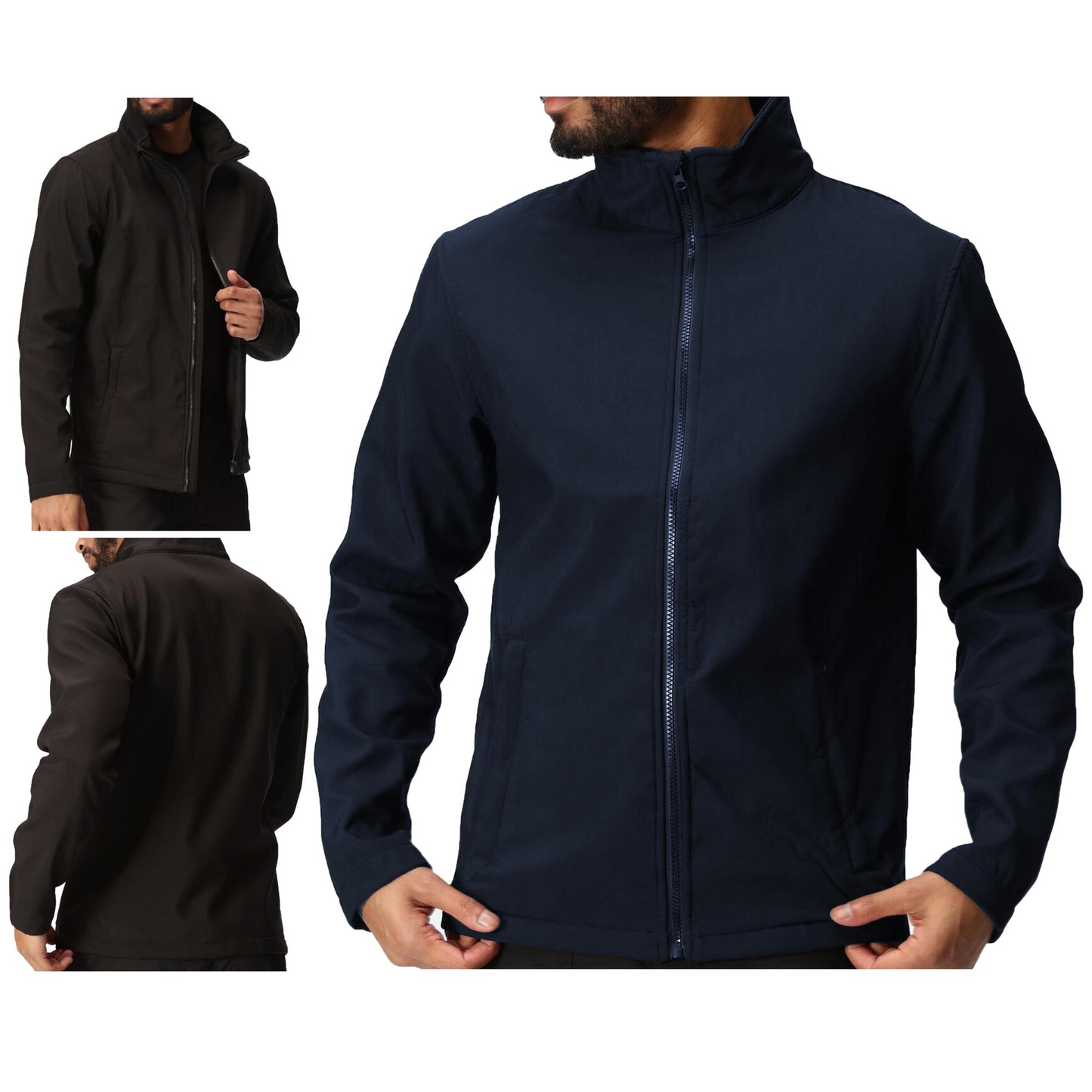 MEN'S TWO-LAYER SOFTSHELL JACKET - Durable, Windproof, Water-Resistant Outdoor Jacket - BEYRUN