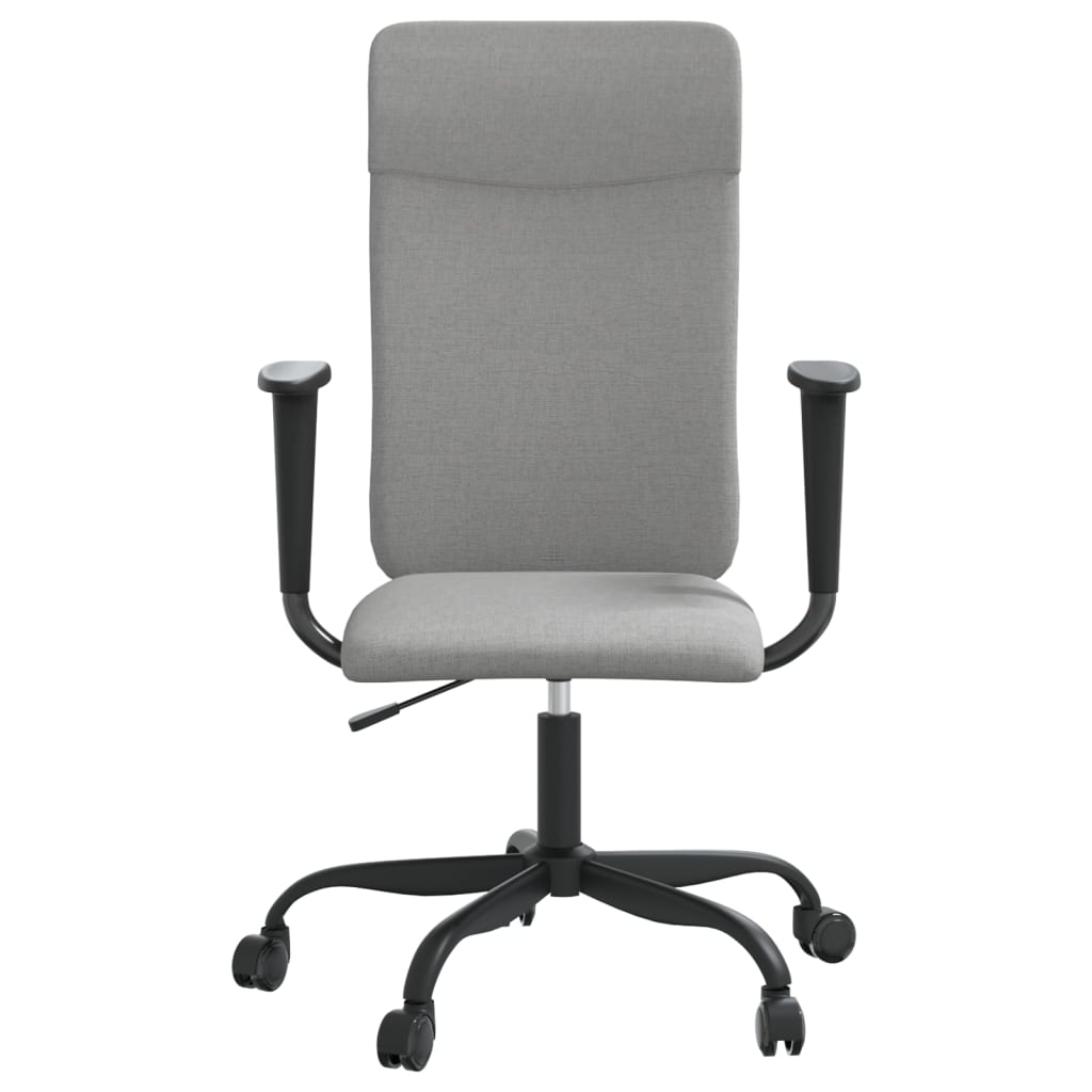 vidaXL Light Grey Fabric Office Chair - Stylish & Comfortable Seating for Home & Office - BEYRUN