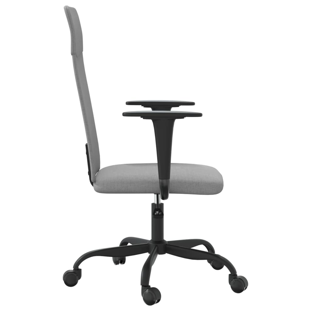 vidaXL Light Grey Fabric Office Chair - Stylish & Comfortable Seating for Home & Office - BEYRUN