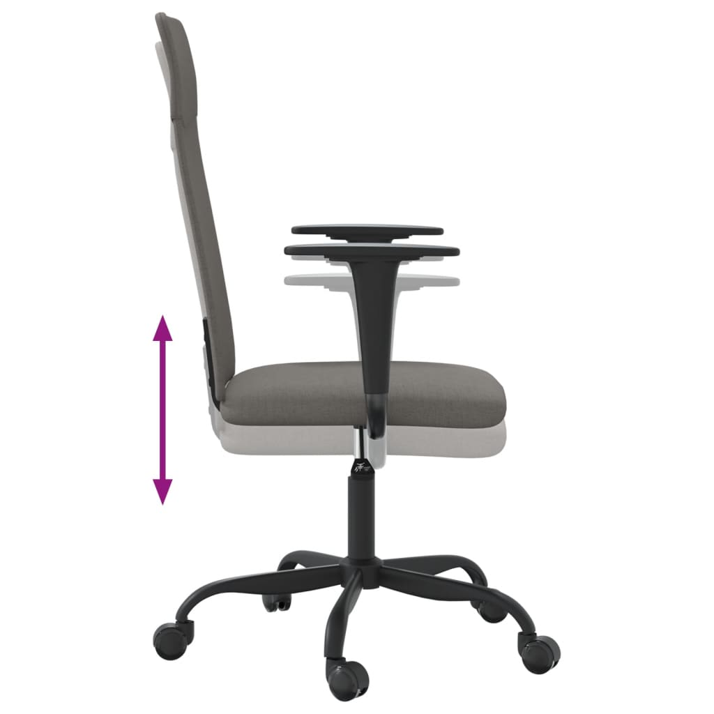 vidaXL Office Chair Dark Grey Fabric - Ergonomic, Stylish & Durable | Shop Now - BEYRUN