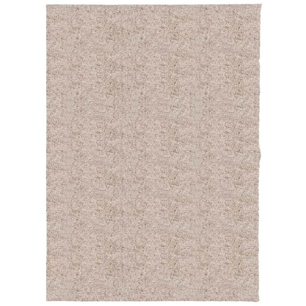 vidaXL Shaggy Rug PAMPLONA High Pile Modern Beige 240x340 cm - Soft, Durable, and Stylish - BEYRUN