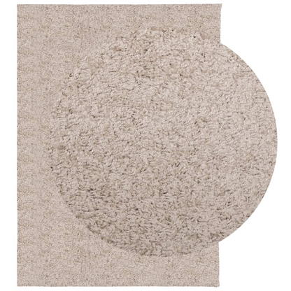 vidaXL Shaggy Rug PAMPLONA High Pile Modern Beige 240x340 cm - Soft, Durable, and Stylish - BEYRUN