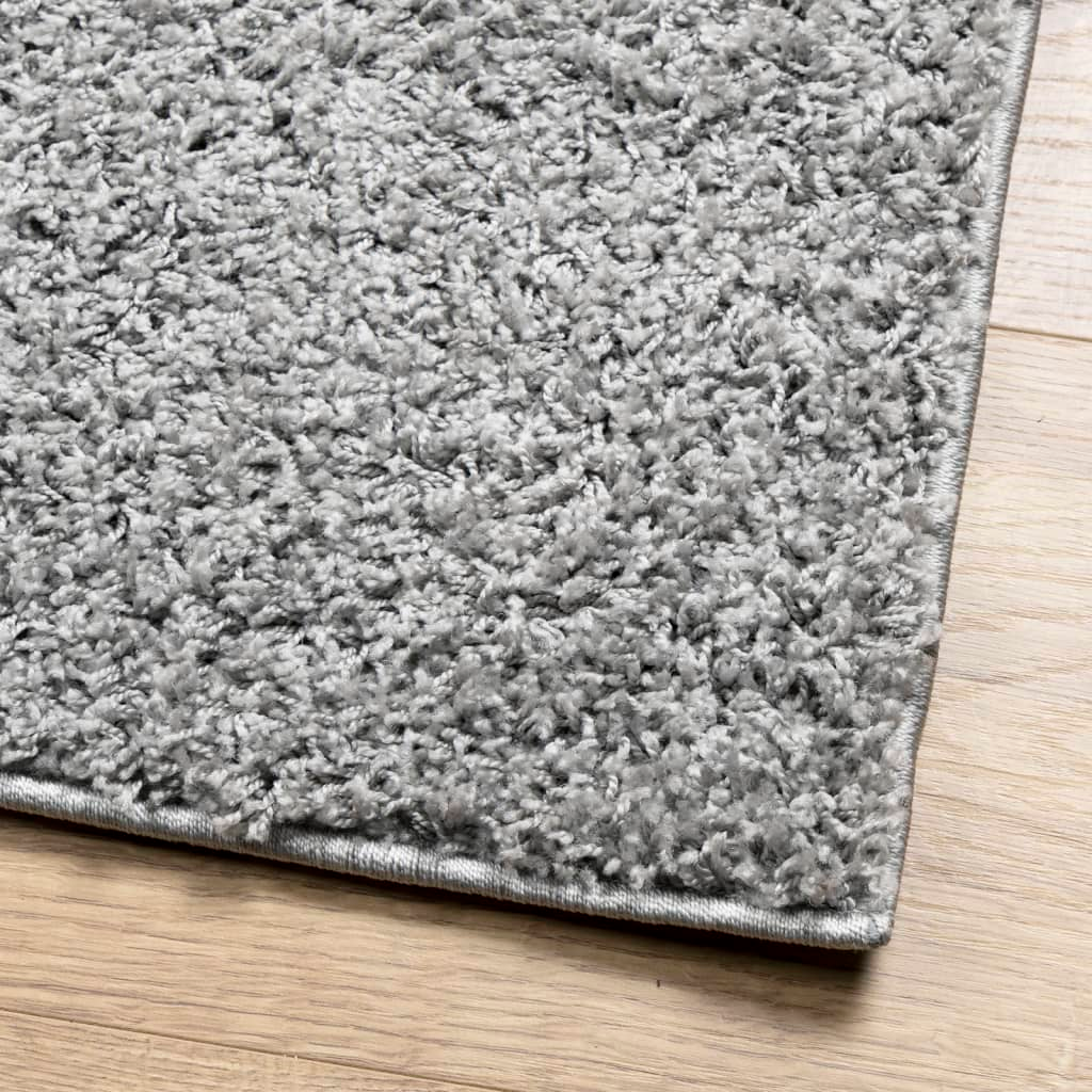 vidaXL Shaggy Rug PAMPLONA - High Pile Modern Grey 160x160 cm | Soft, Durable, and Stylish - BEYRUN