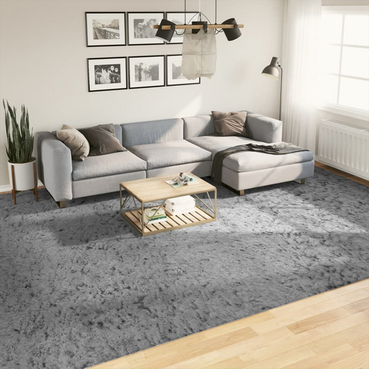 vidaXL Shaggy Rug PAMPLONA High Pile Modern Grey 300x400 cm - Luxurious Comfort for Your Home - BEYRUN