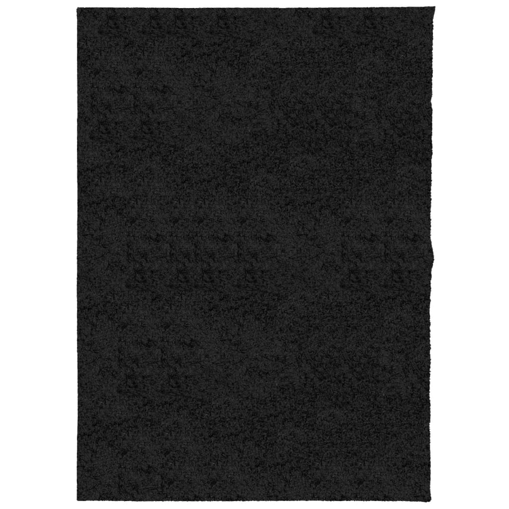 vidaXL Shaggy Rug PAMPLONA High Pile Modern Black 240x340 cm - Cozy, Soft & Durable - BEYRUN