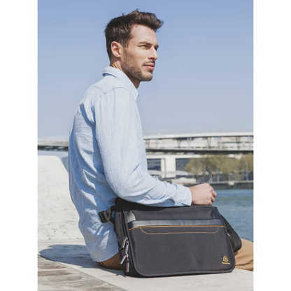 Exacompta Exactive 14" Messenger Laptop Bag - Sleek, Durable & Functional for Tablets and Laptops Up to 14 Inches - BEYRUN