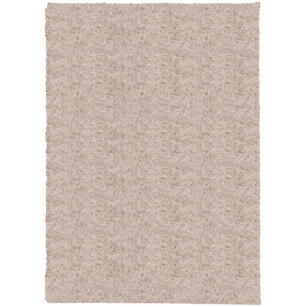 vidaXL Shaggy Rug PAMPLONA - Modern Beige, 200x280 cm | Soft & Durable High Pile Carpet for Living Room, Bedroom, Office - BEYRUN