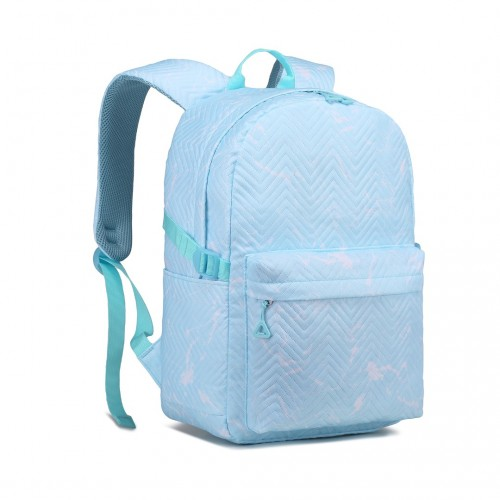 EQ2361 - Kono Water-Resistant School Backpack With Secure Laptop Compartment - Blue - BEYRUN