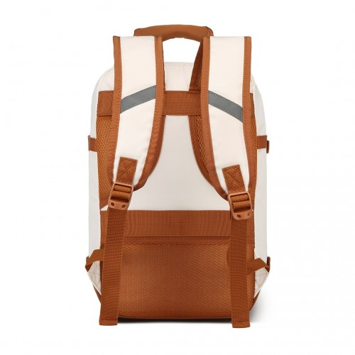 Kono Lightweight Cabin Bag - Water-Resistant Travel Backpack | Beige & Brown - BEYRUN