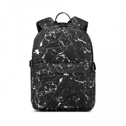 EQ2361 - Kono Water-Resistant School Backpack With Secure Laptop Compartment - Black - BEYRUN