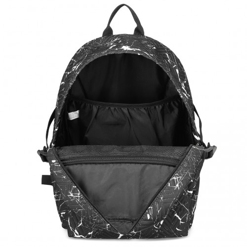 EQ2361 - Kono Water-Resistant School Backpack With Secure Laptop Compartment - Black - BEYRUN