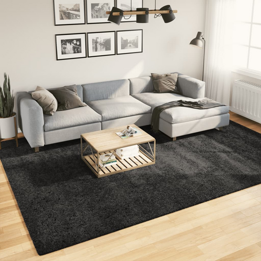 vidaXL Shaggy Rug PAMPLONA - High Pile Modern Anthracite 240x340 cm | Soft & Durable - BEYRUN