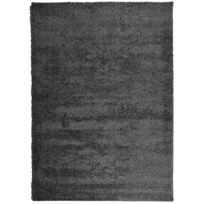 vidaXL Shaggy Rug PAMPLONA - Luxuriously Soft High Pile, Modern Anthracite 200x280 cm, Durable & Easy to Clean - BEYRUN