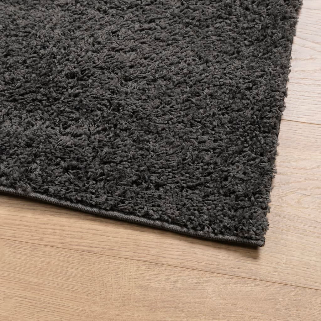 vidaXL Shaggy Rug PAMPLONA - Luxuriously Soft High Pile, Modern Anthracite 200x280 cm, Durable & Easy to Clean - BEYRUN