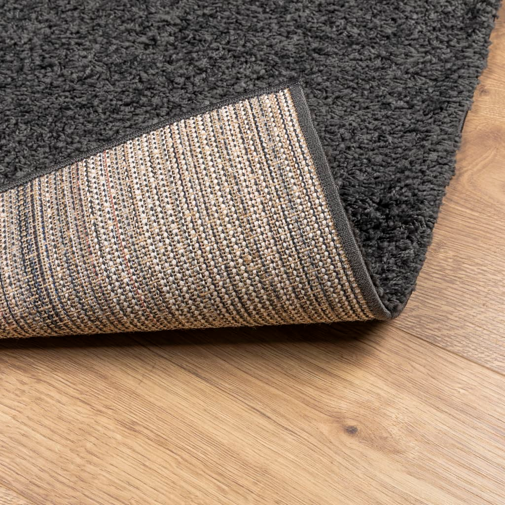 vidaXL Shaggy Rug PAMPLONA - Luxuriously Soft High Pile, Modern Anthracite 200x280 cm, Durable & Easy to Clean - BEYRUN