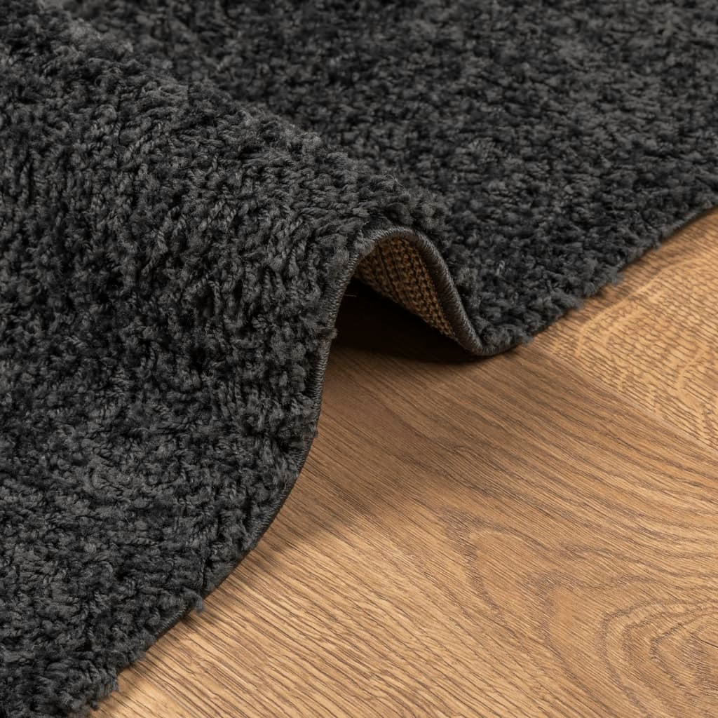 vidaXL Shaggy Rug PAMPLONA - Luxuriously Soft High Pile, Modern Anthracite 200x280 cm, Durable & Easy to Clean - BEYRUN