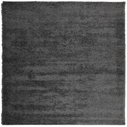 vidaXL Shaggy Rug PAMPLONA - High Pile Modern Anthracite, 200x200 cm - Luxurious Soft Area Rug for Living Room, Bedroom, Office - BEYRUN