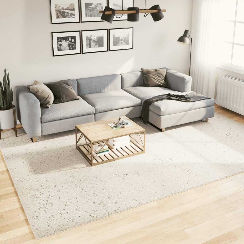 vidaXL Shaggy Rug PAMPLONA High Pile Modern Cream 240x340 cm - Luxurious and Cozy Floor Rug - BEYRUN