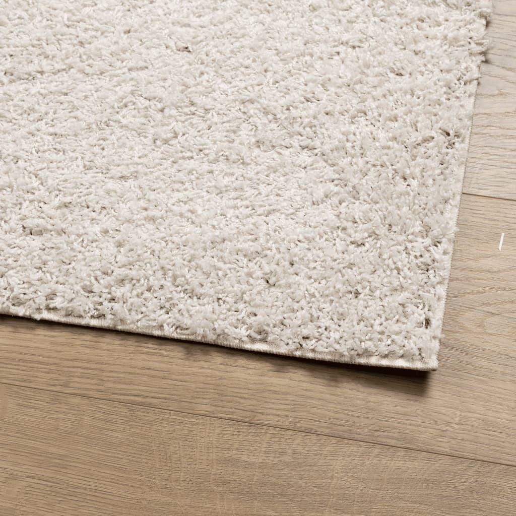 vidaXL Shaggy Rug PAMPLONA High Pile Modern Cream 240x340 cm - Luxurious and Cozy Floor Rug - BEYRUN