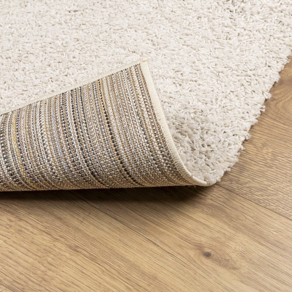 vidaXL Shaggy Rug PAMPLONA High Pile Modern Cream 240x340 cm - Luxurious and Cozy Floor Rug - BEYRUN