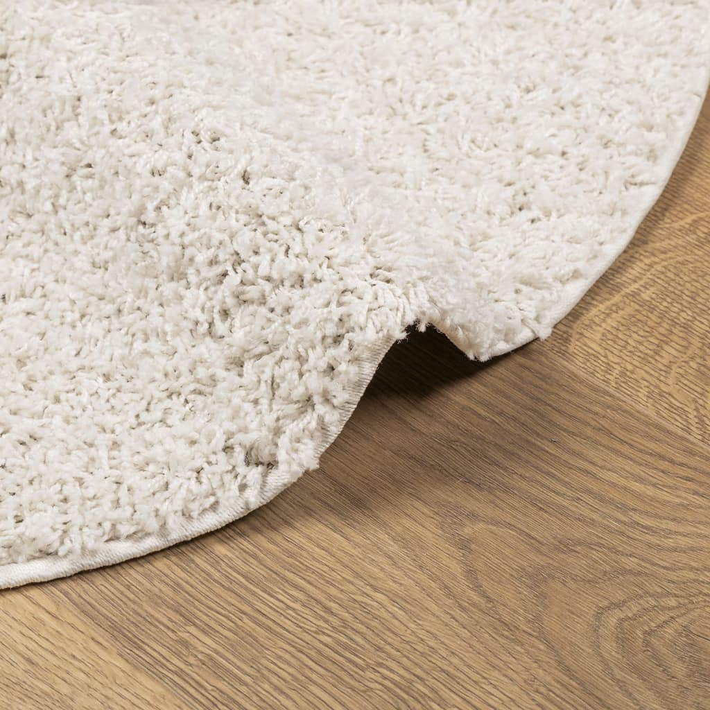 vidaXL Shaggy Rug PAMPLONA - Luxurious Cream High Pile Rug Ø 280 cm | Soft, Fluffy & Easy Clean - BEYRUN