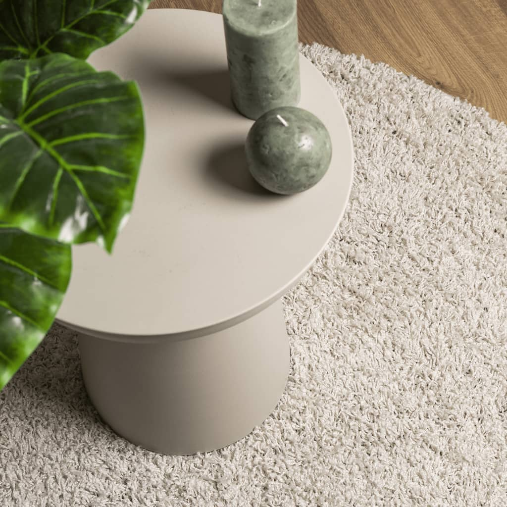 vidaXL Shaggy Rug PAMPLONA - Luxurious Cream High Pile Rug Ø 280 cm | Soft, Fluffy & Easy Clean - BEYRUN