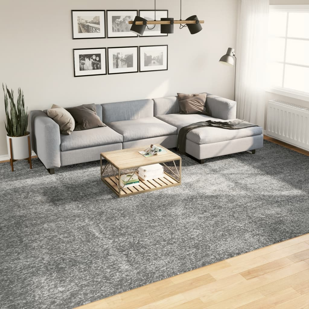 vidaXL Shaggy Rug PAMPLONA High Pile Modern Green - 300x400 cm | Cozy and Stylish Area Rug - BEYRUN