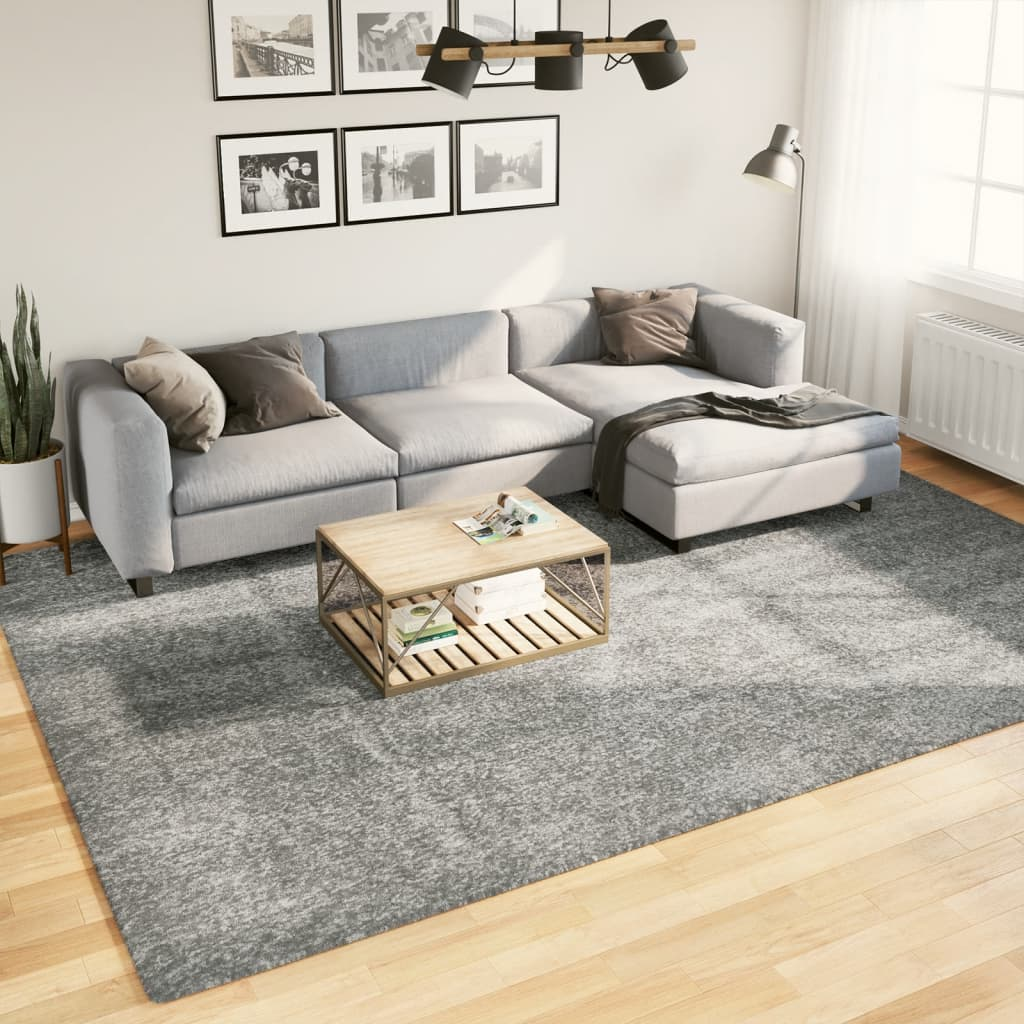 vidaXL Shaggy Rug PAMPLONA - High Pile Modern Green, 240x340 cm - Soft and Cozy Area Rug - BEYRUN